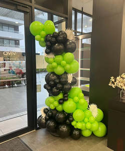 Top Selling: Grab and go lime green and black balloon garland