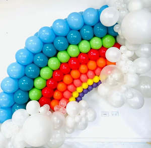 Top Selling: Rainbow balloon backdrop small
