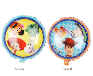 45 45cm Toy Story Double Sided Round Balloon Balloon Party Box
