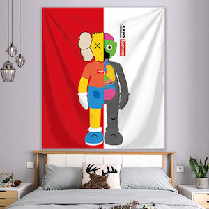Kaws Supreme Tapestry Backdrops 2m x 1.5m Balloon Party Box