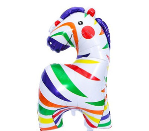 Products: 84X49CM Confetti Zebra Holographic Foil Balloon Balloon Party Box
