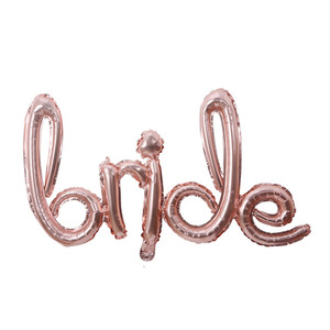 Products: 75 40cm Word BRIDE Rose Gold Foil Balloon Balloon Party Box