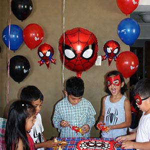 Spiderman Theme Happy Birthday Cake toppers