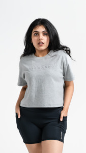 Womens Styles: Luxe Crop Tee | Grey Marle