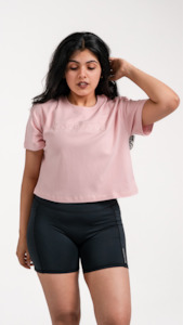 Womens Styles: Luxe Crop Tee | Blush Pink