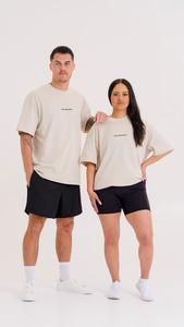 Legacy Tee: Oversized Origin Tee | Latte