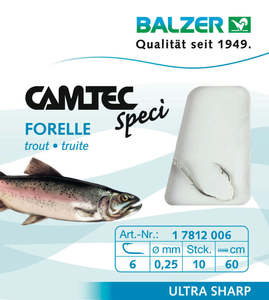 Accessories: Camtec Speci Trout Hook Silver #6