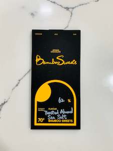 Chocolate Bar: Almond&Sea Salt 62%Dark Chocolate(Vegan)