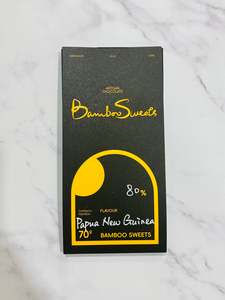 Chocolate Bar: 80% Papua New Guinea Bean-To-Bar Dark(V)(GF)