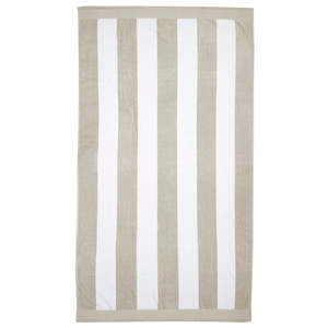 Outdoors: Classic Stripe Towel - Pebble