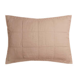 French Flax Linen Quilted Sham