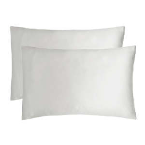 Pillowcases: Bamboo Satin Pillowcases - Silver