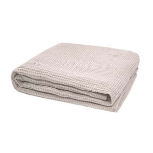 Waffle Throw - Pebble