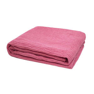 Throws: Waffle Throw - Pink