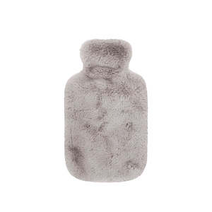 Accessories: Frida Faux Fur Hot Water Bottle - Dove