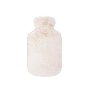 Frida Faux Fur Hot Water Bottle - Snow