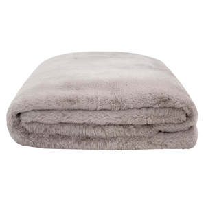 Frida Faux Fur Throw - Dove