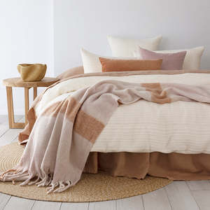 Lores Quilt Cover Set Stone