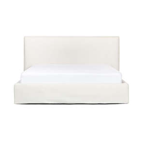 Tamarama | Queen Linen Bed Frame and Headboard