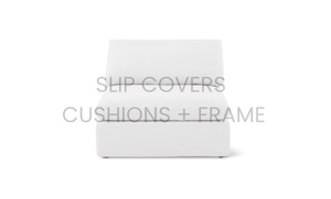 Couch Cover/ Slip Cover Only - Cloud Armless Chair | Feather Down
