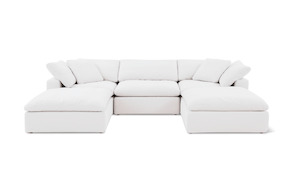 Cloud Classic | 5-Piece Modular Sofa (Includes 2 Ottomans)