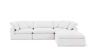 Cloud Classic Couch: Cloud Classic | 4-Piece Modular Sofa (Includes Ottoman)/Chaise