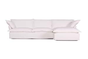 Cloud Sofa Couch Covers Slip Covers: June | Oversized Cloud Slip Covered Chaise