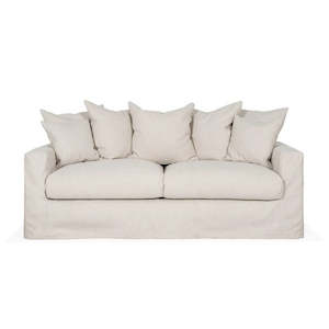 2 Seater Sofas: Hampton | Linen Feather Sofa 2 Seater