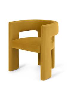 Benton Dining Chair in Ochre Yellow