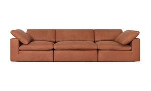 Custom Sofas: Cloud Classic Leather | 3-Piece Modular Sofa