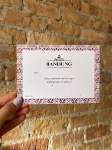 Products: Bandung Gift Voucher Bandung Cafe