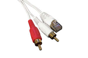 Accessories: RJ45 PL - RCA Stereo Cable