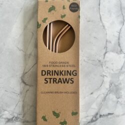 Products: Stainless-Steel Drinking Straws – 10 piece (Rainbow)
