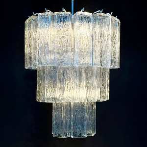 Mid-Century Murano Cascade Chandelier