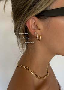 The Winter 21 Collection: Lya Hoops - Gold