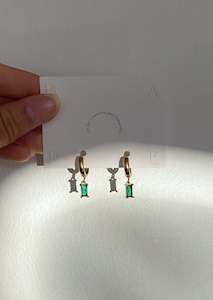 Summer Collection 22 Drop I: Agni Earrings - Vintage Green