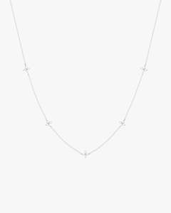 Necklaces: Felicia Necklace Multi - Silver