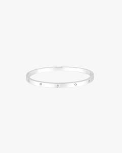 Bracelets: Blanca Bangle Thin - Silver (New Version)