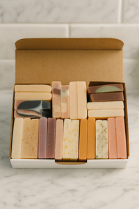 Products: BOX OF SOAP ENDS Bare Naked Soap