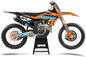 KTM: Rewind - Graphics Kit {Black / Orange}