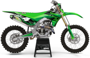 Kawasaki: Rapid KAWASAKI - Graphics Kit {GREEN - BLACK}