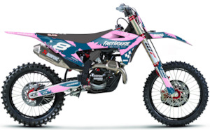 Gasgas: Inspire GASGAS - Graphics Kit {Pink / Blue}