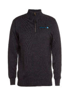 Optimum Air Nz: Corporate 1/2 zip jumper Charcoal