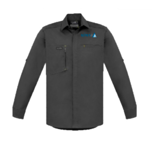 Optimum Air Nz: Mens long sleeves streetworx shirt Charcoal