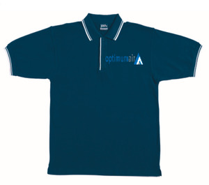 Optimum Air Nz: Navy/White polos