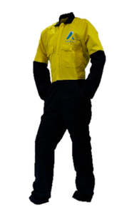Optimum Air Nz: Overalls Yellow/Navy