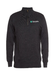 Control Co Automation: Corporate 1/2 zip jumper Charcoal