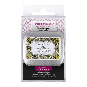 Products: Herbin Gold Ink Pad for Wax Seal Bargain Ink