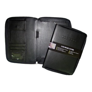 Products: OSC Log Book Cover Leather Look Black Bargain Ink