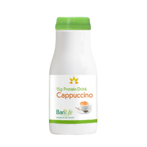 Instant Cappuccino Protein Drink Bottle Bari Life